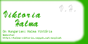 viktoria halma business card